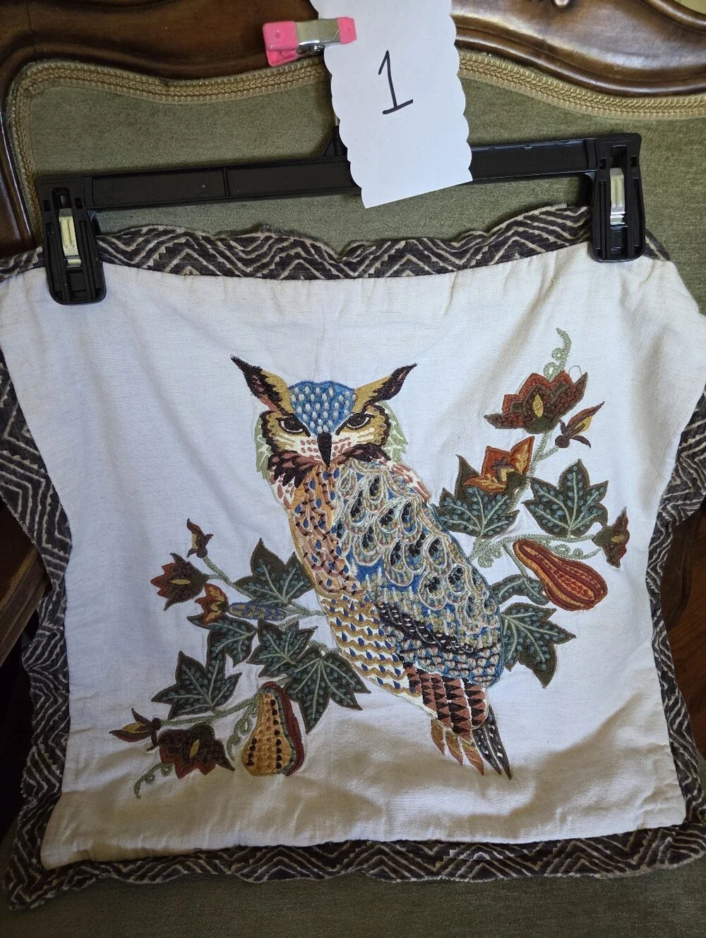 2 Pottery Barn Embroaderied Owl Shams
